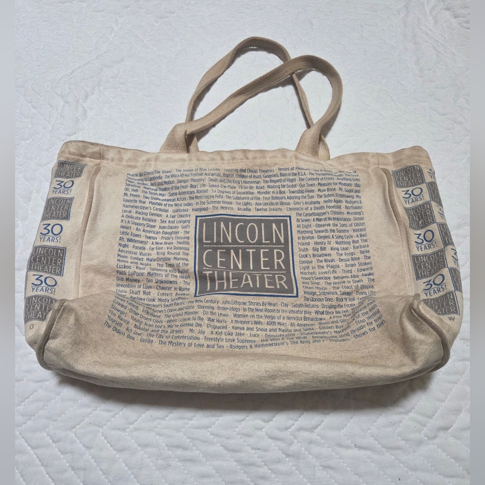 Lincoln Center Theater 30th Anniversary Tote Bag